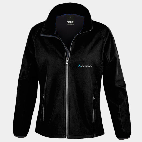 R231F Women's Core printable softshell jacket Thumbnail